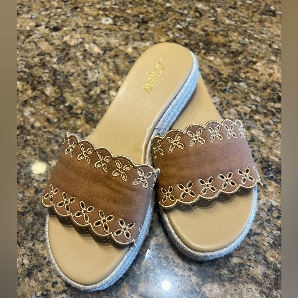 J. Crew Beige Textured Flats